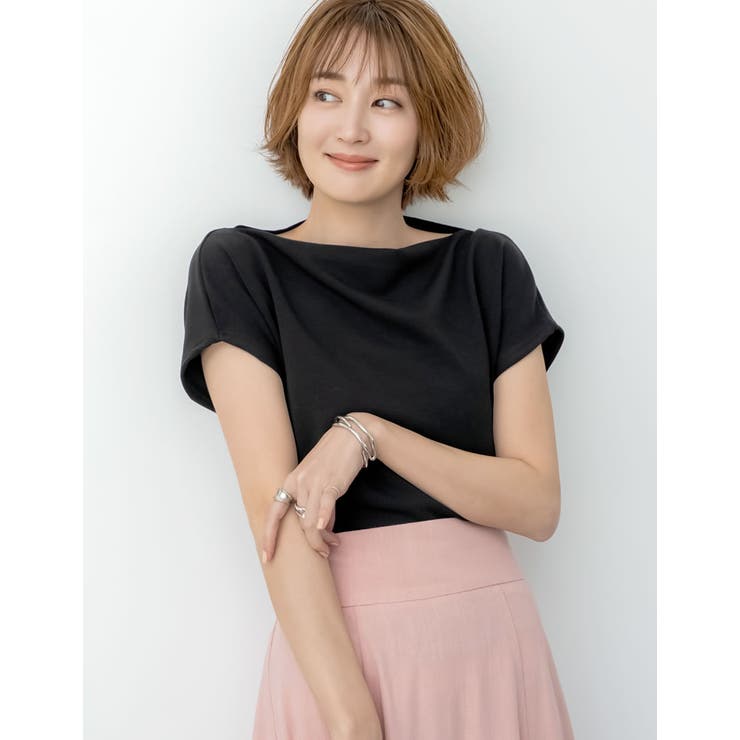 Re:EDIT [2025 SUMMER COLLECTION][接触冷感]マシュマロカットソーワンショルダーTシャツ トップス shoplistselect-10355980 SHOPLIST サンプル画像2