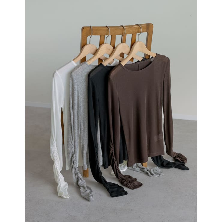 Re:EDIT フラッフィシアー袖ギャザートップス トップス shoplistselect-10355997 SHOPLIST サンプル画像2