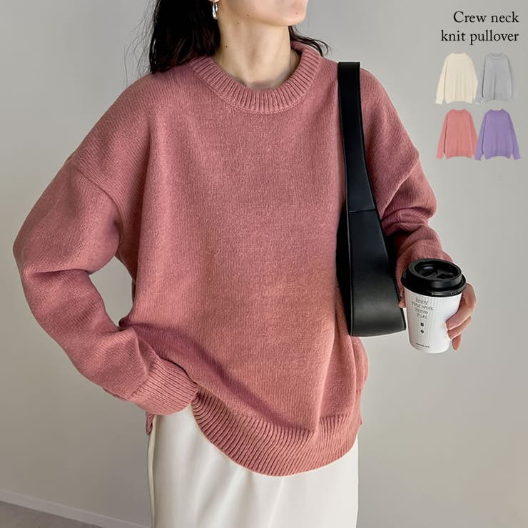 Re:EDIT クルーネックニットプルオーバー トップス shoplistselect-10356104 SHOPLIST パッケージ画像