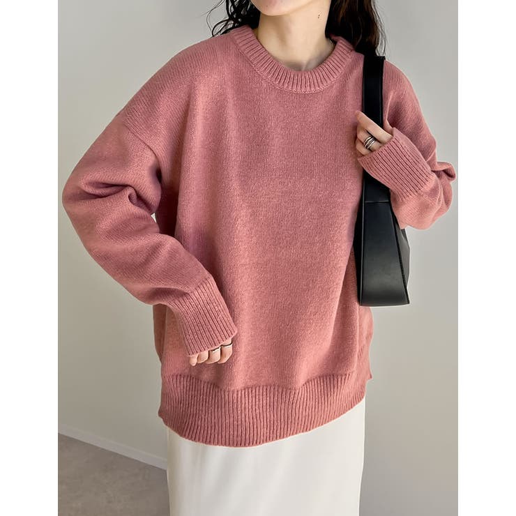 Re:EDIT クルーネックニットプルオーバー トップス shoplistselect-10356104 SHOPLIST サンプル画像3