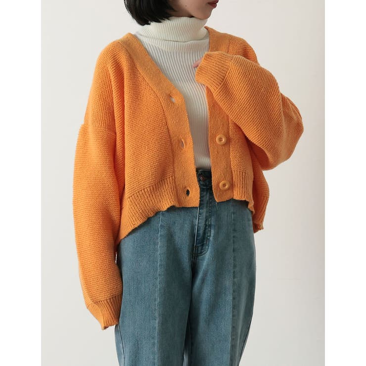 Re:EDIT ふんわりとした着心地が魅力のニットカーディガン モヘアタッチカラーニットカーディガン トップス/ニット/セーター トップス shoplistselect-10356105 SHOPLIST サンプル画像3