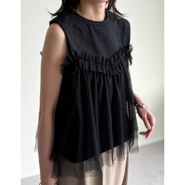 Re:EDIT 3WAYチュールドッキングノースリーブトップス トップス shoplistselect-10356062 SHOPLIST サンプル画像2