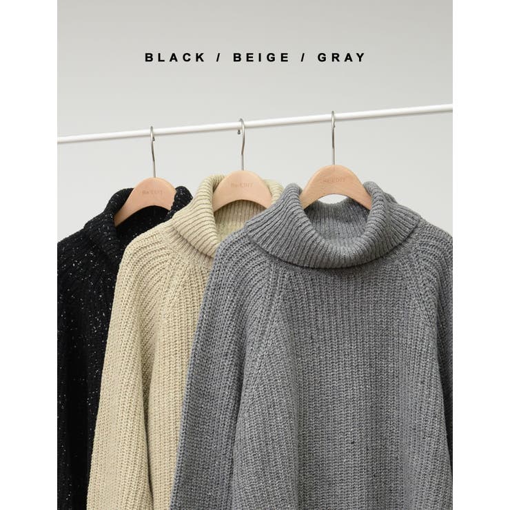 Re:EDIT シンプルながらも他と差がつく ミックスネップタートルネックニットトップス トップス/ニット/セーター トップス shoplistselect-10356122 SHOPLIST サンプル画像2