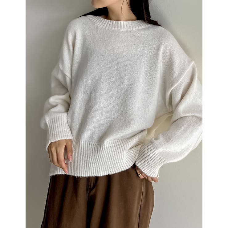 Re:EDIT アルパカタッチクルーネックニットプルオーバー トップス shoplistselect-10356176 SHOPLIST サンプル画像2