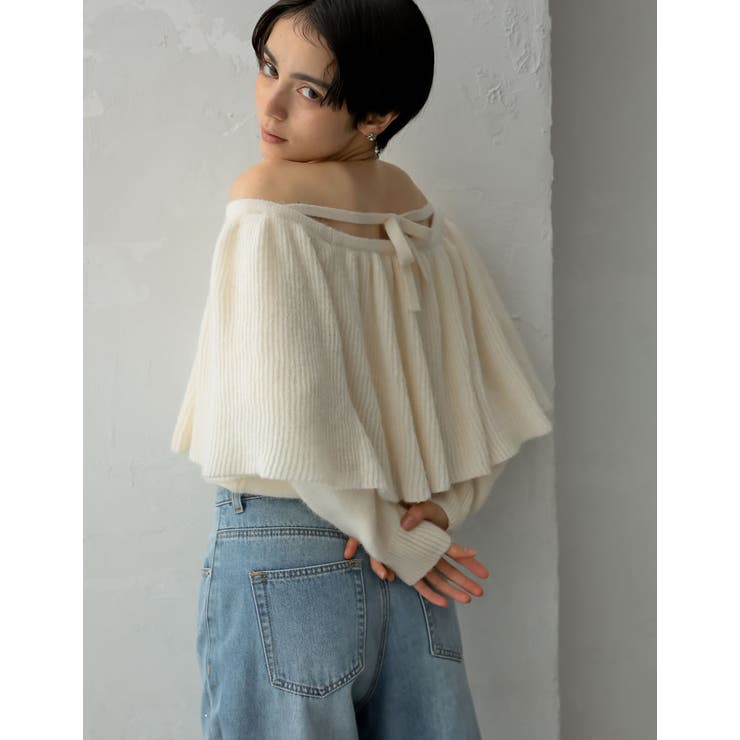 Re:EDIT [2024-25 WINTER COLLECTION][MEISM by Re:EDIT]3WAYラッフルフリルニットプルオーバー トップス shoplistselect-10356213 SHOPLIST サンプル画像2