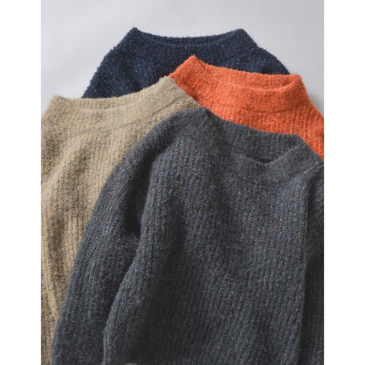 Re:EDIT ミックスニットオフショルダートップス トップス shoplistselect-10356217 SHOPLIST サンプル画像2