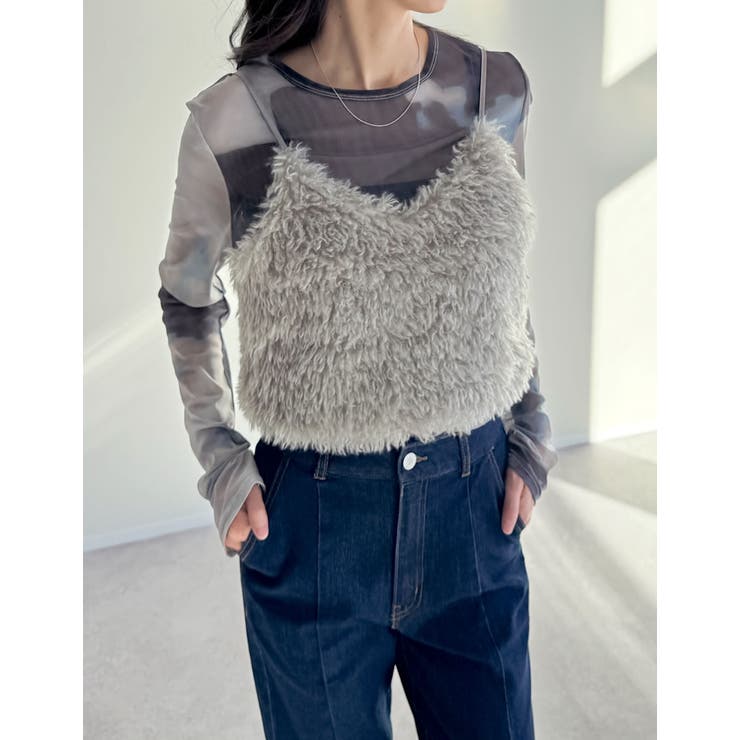 Re:EDIT [2025AW COLLECTION][累計販売枚数2.5万枚突破]チベットラムフェイクファービスチェ トップス shoplistselect-10356357 SHOPLIST サンプル画像2