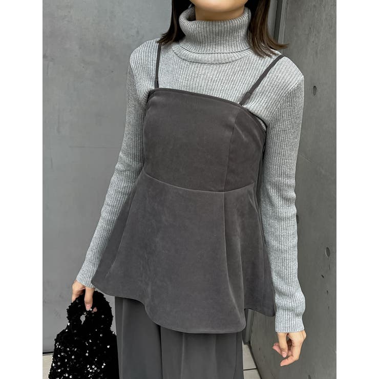 Re:EDIT 2WAY微起毛ツイルペプラムビスチェ トップス shoplistselect-10356363 SHOPLIST サンプル画像3