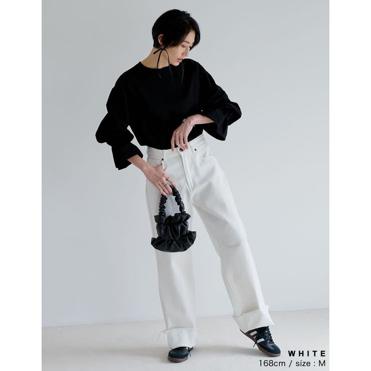 Re:EDIT [神山まりあさん着用][低身長サイズ有]コットンロールアップデニムパンツ パンツ・ズボン shoplistselect-10356431 SHOPLIST サンプル画像3