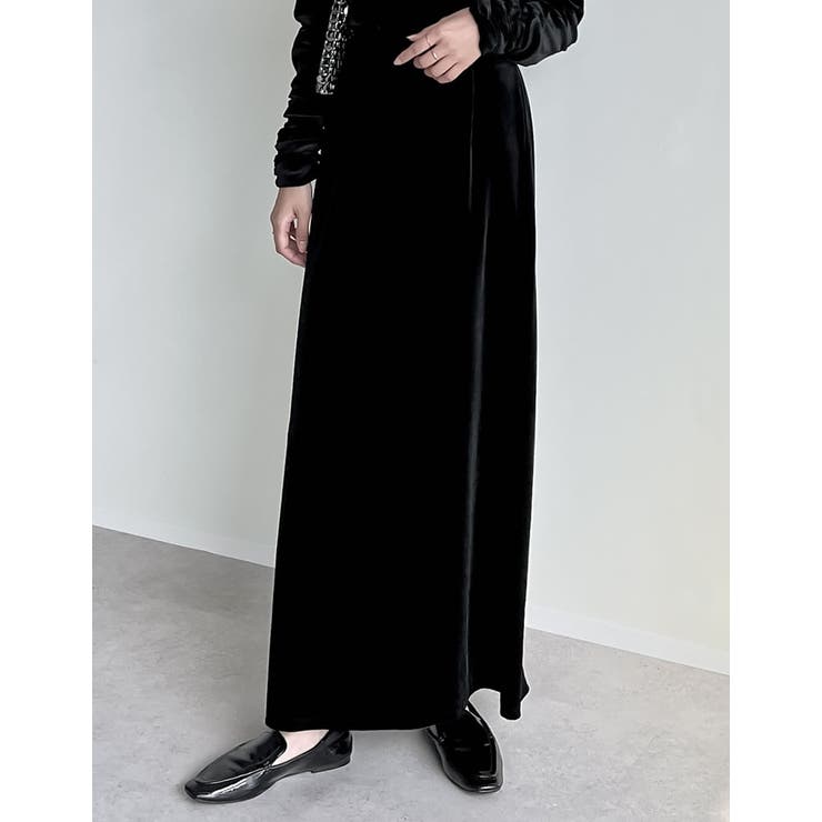 Re:EDIT [低身長/高身長サイズ有]カットベロアナロースカート スカート shoplistselect-10356570 SHOPLIST サンプル画像3