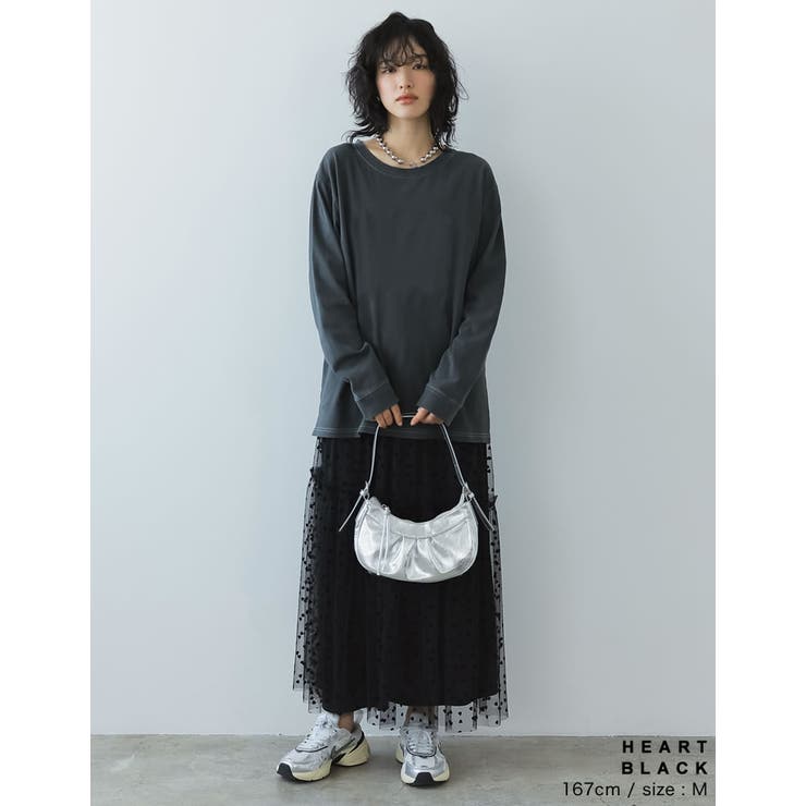 Re:EDIT [低身長/高身長サイズ有]ハートフロッキーチュールフレアスカート スカート shoplistselect-10356599 SHOPLIST サンプル画像2