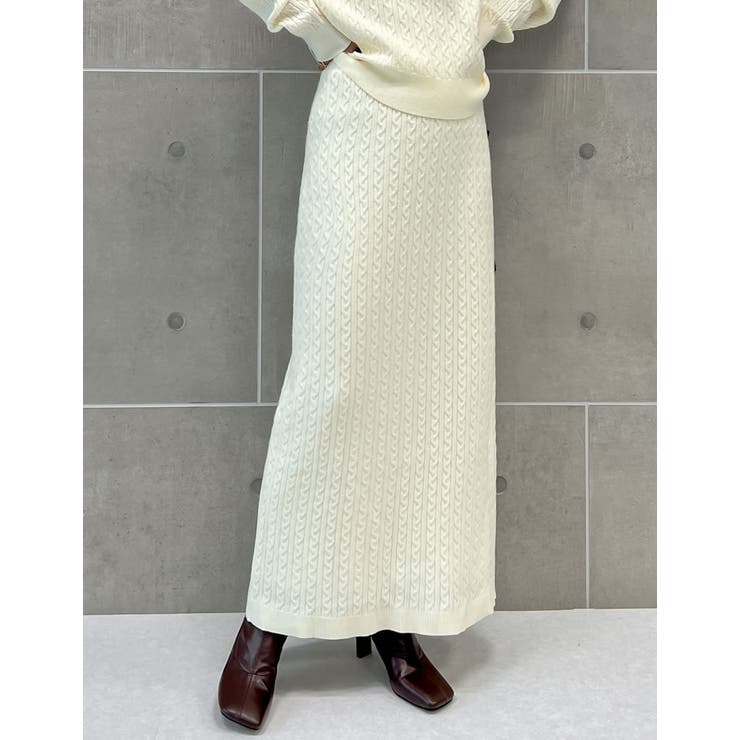 Re:EDIT [低身長サイズ有]ケーブルニットスカート スカート shoplistselect-10356615 SHOPLIST サンプル画像3