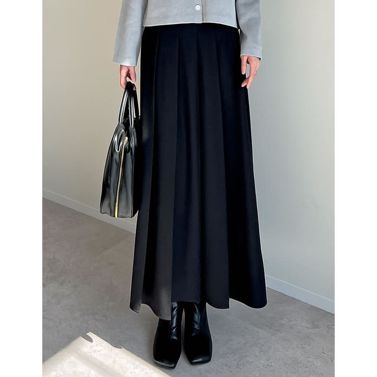 【10％OFFクーポン！8/11(火)1:59まで】Re:EDIT [nachicoさんセレクト][2025SS COLLECTION][低身長サイズ有][入卒式 セレモニー][スリットファスナー付き］2WAYストレッチミックスツイルプリーツスカート ス shoplistselect-10356626 SHOPLIST サンプル画像3