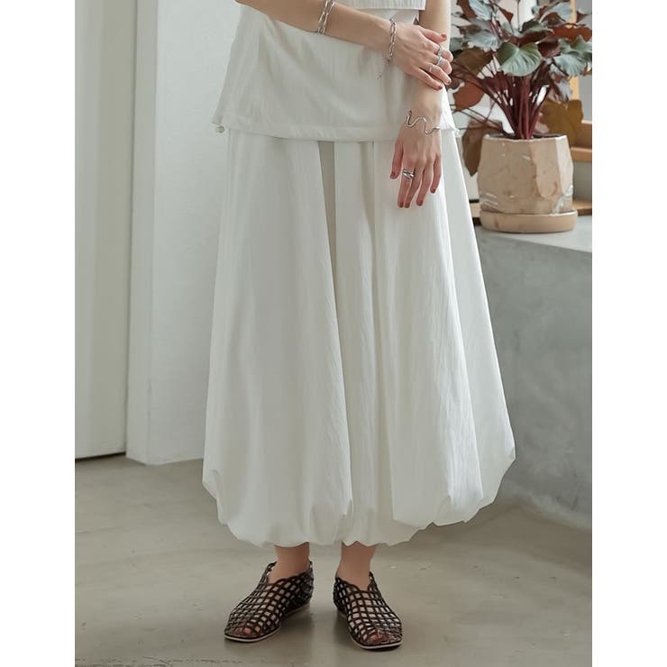 Re:EDIT [2025 SUMMER COLLECTION][RAIN SHIELD][撥水加工][低身長サイズ有]Aラインバルーンスカート スカート shoplistselect-10356657 SHOPLIST サンプル画像3