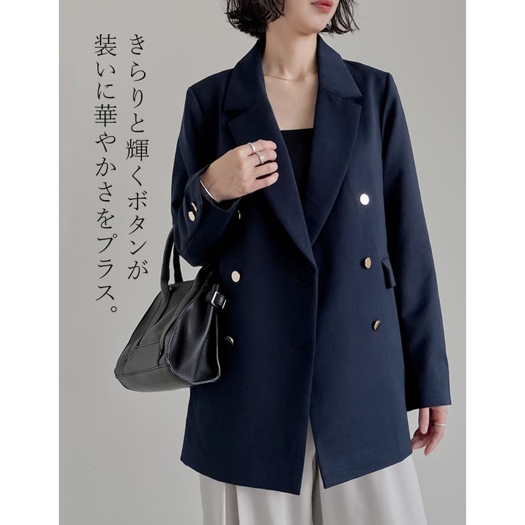Re:EDIT [累計販売枚数6,200枚突破！][入卒式 セレモニー][低身長サイズ有]金ボタンブレザージャケットW アウター(コート・ジャケットなど) shoplistselect-10356828 SHOPLIST サンプル画像2
