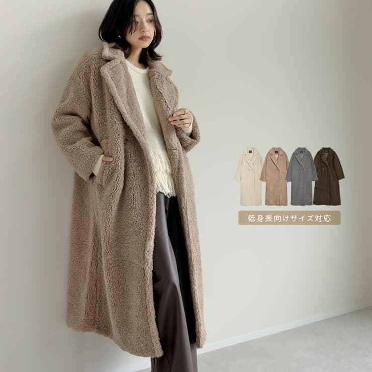 Re:EDIT [低身長サイズ有]ボアビッグカラーダブルチェスターコート アウター(コート・ジャケットなど) shoplistselect-10356774 SHOPLIST パッケージ画像