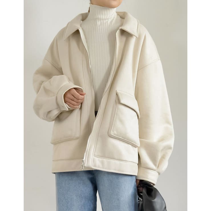 Re:EDIT ムートンボアビックポケットミドル丈ステンカラーコート アウター(コート・ジャケットなど) shoplistselect-10356786 SHOPLIST サンプル画像3
