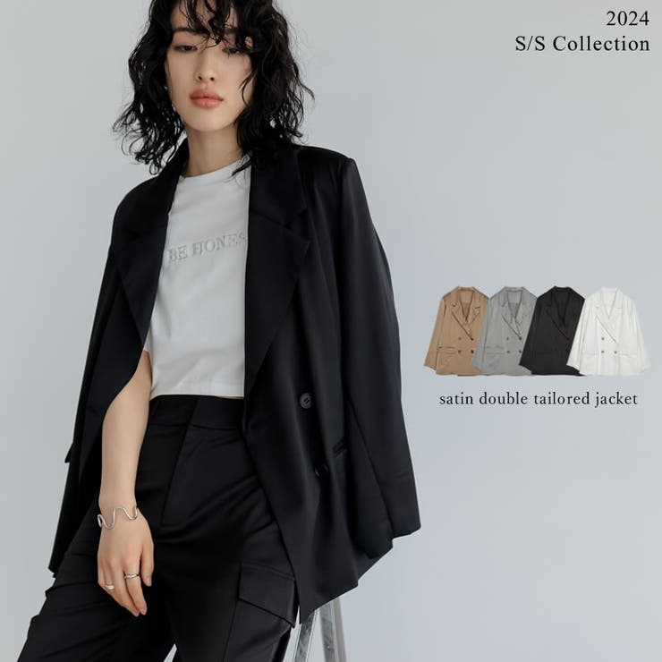 Re:EDIT サテンダブルテーラードジャケット アウター(コート・ジャケットなど) shoplistselect-10356872 SHOPLIST パッケージ画像