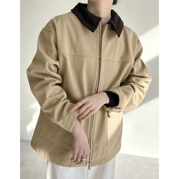 Re:EDIT 裏起毛コーデュロイカラーカバーオールジャケット アウター(コート・ジャケットなど) shoplistselect-10356929 SHOPLIST サンプル画像3