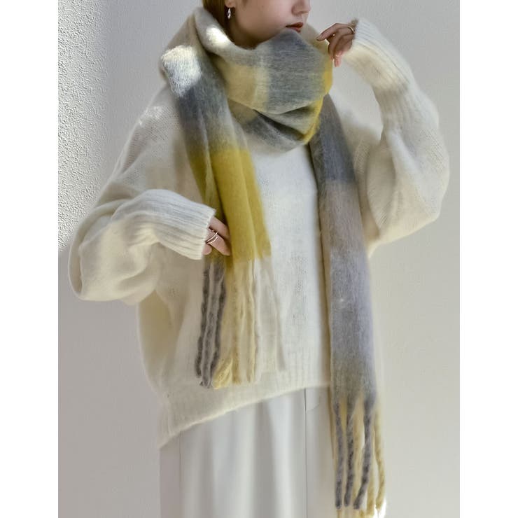 Re:EDIT 起毛フェイクウールチェック柄マフラー 小物 shoplistselect-10357020 SHOPLIST サンプル画像3
