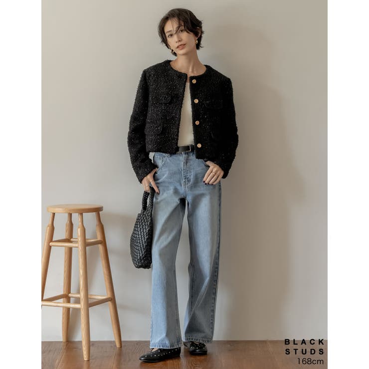 Re:EDIT ラウンドトゥスタッズフラットシューズ シューズ・靴 shoplistselect-10356942 SHOPLIST サンプル画像3