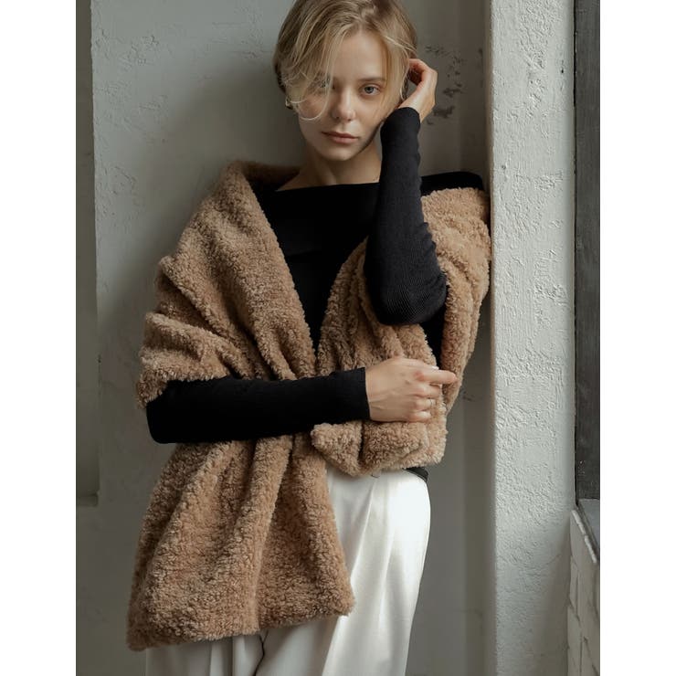 Re:EDIT [2024-25 WINTER COLLECTION]フェイクファー&ボアマルチウェイストール 小物 shoplistselect-10357023 SHOPLIST サンプル画像2