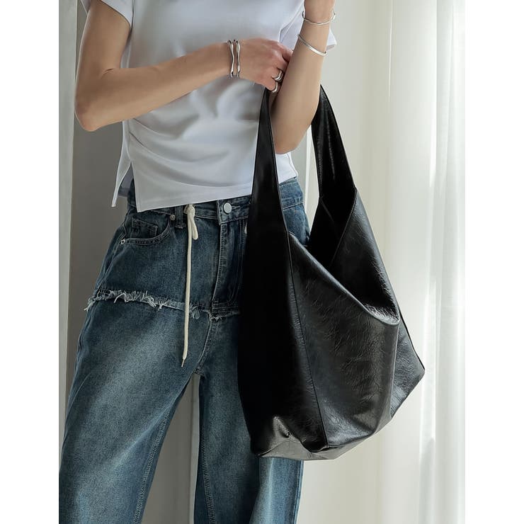 Re:EDIT [2025 SUMMER COLLECTION]フェイクレザースクエアワンショルダーバッグ バッグ・鞄 shoplistselect-10356974 SHOPLIST サンプル画像2