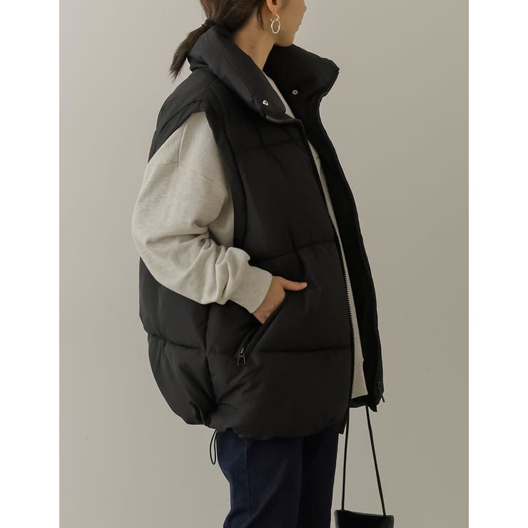 Re:EDIT [2022A/W COLLECTION]ビッグシルエットファイバーダウンベスト トップス shoplistselect-10357071 SHOPLIST サンプル画像3