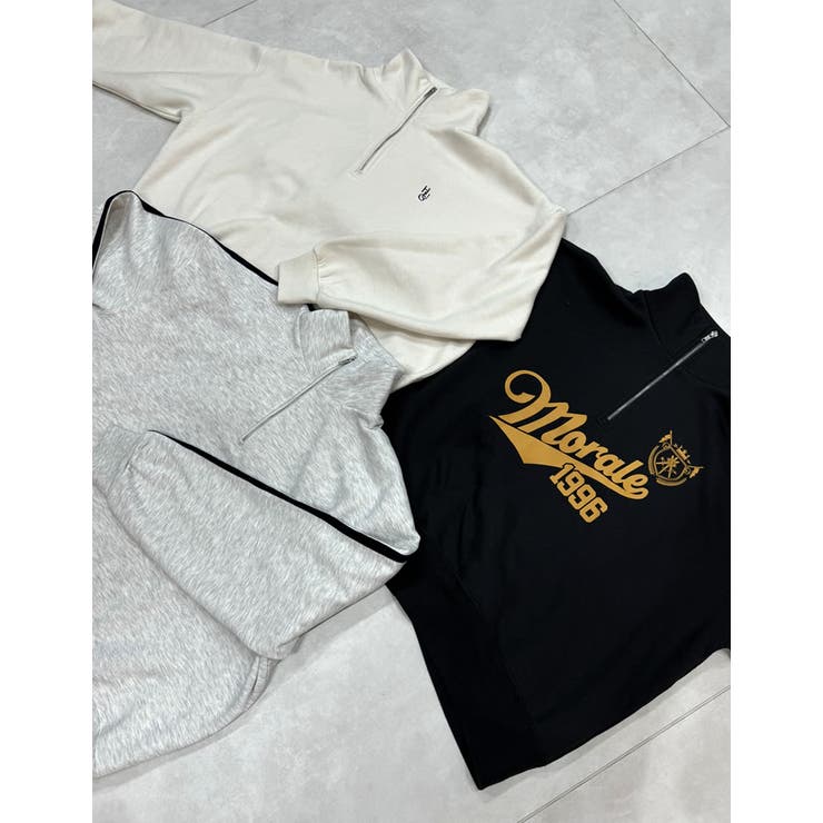 Re:EDIT 選べる裏起毛オーバーサイズハーフジップスウェット トップス shoplistselect-10357055 SHOPLIST サンプル画像2