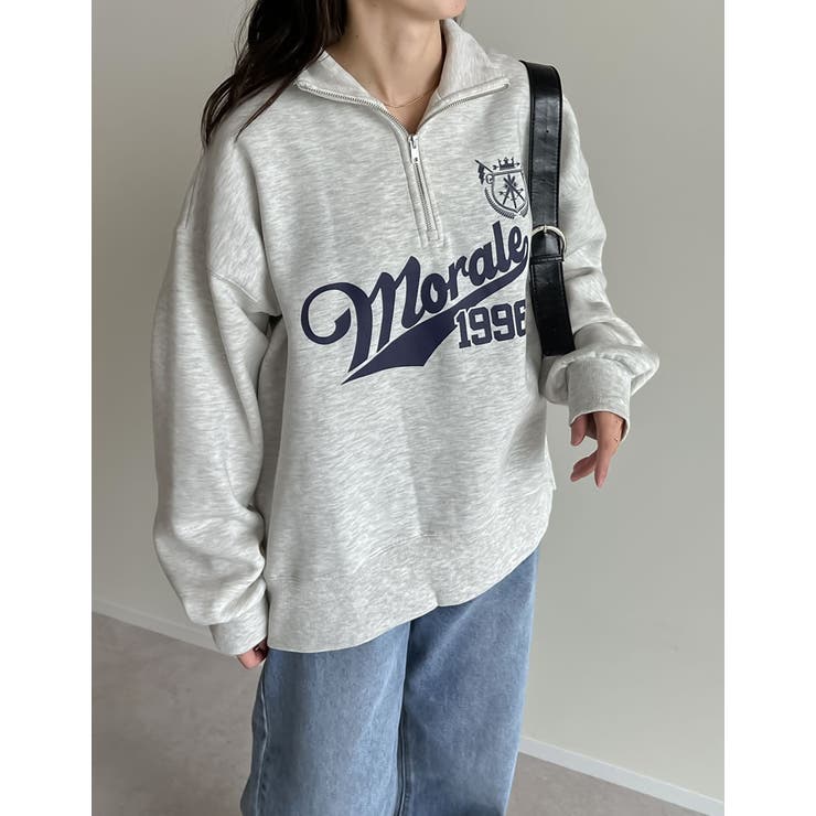 Re:EDIT 選べる裏起毛オーバーサイズハーフジップスウェット トップス shoplistselect-10357055 SHOPLIST サンプル画像3