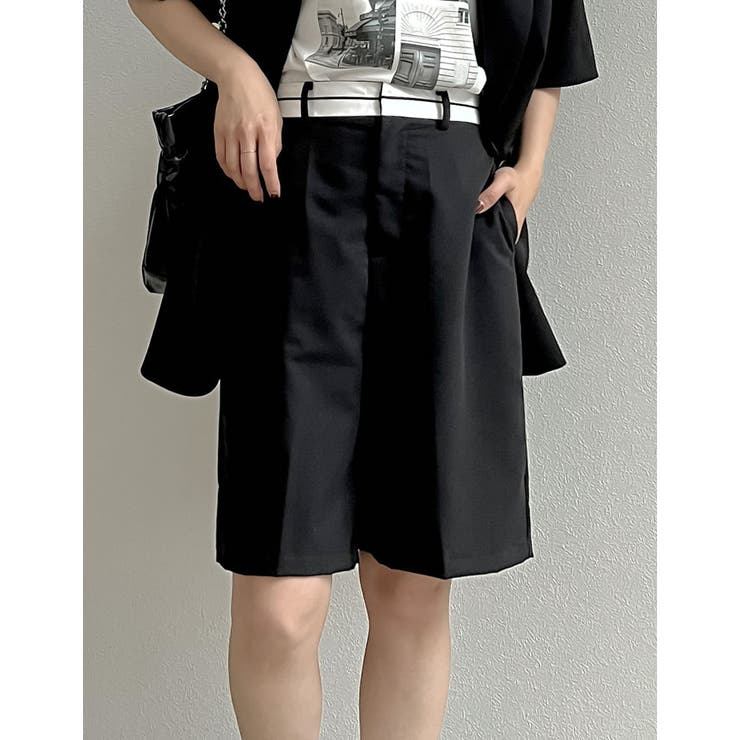 Re:EDIT ライトツイルマーベルトウエストデザインショートパンツ パンツ・ズボン shoplistselect-10357090 SHOPLIST サンプル画像3