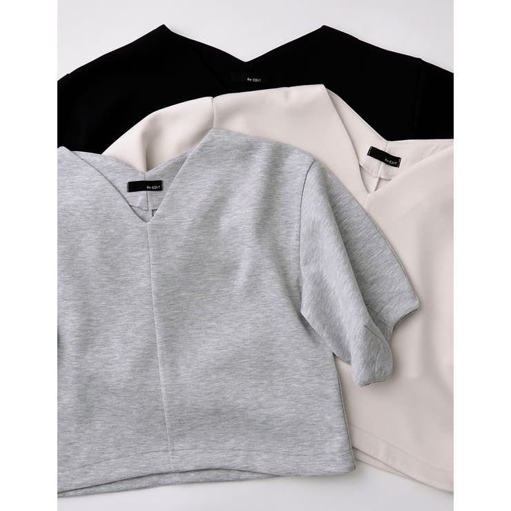 Re:EDIT ダンボールハートネックランタンスリーブトップス トップス shoplistselect-10357058 SHOPLIST サンプル画像2