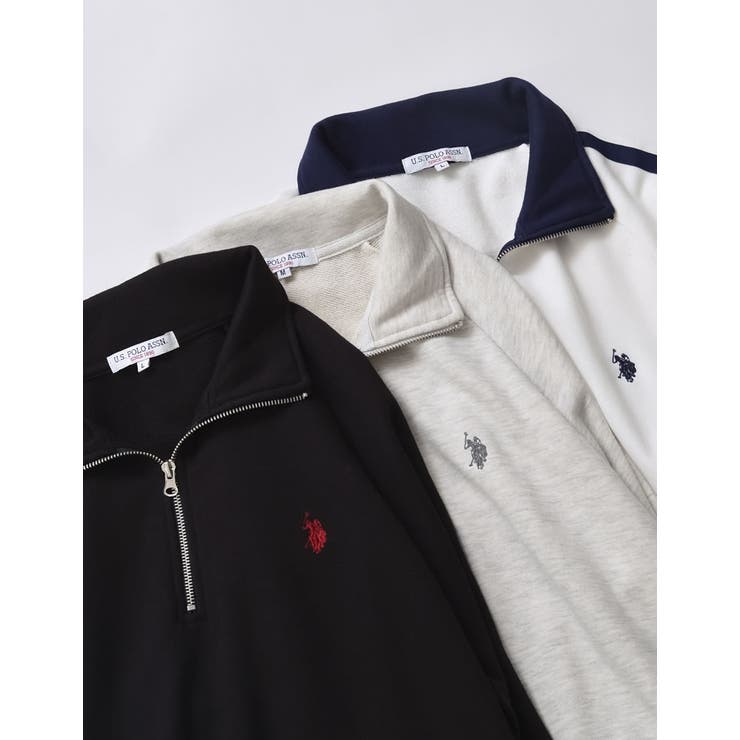 【10％OFFクーポン！9/11(金)1:59まで】Re:EDIT [U.S. POLO ASSN.][別注]ワンポイント刺繍ハーフジップスウェットプルオーバー トップス shoplistselect-10357060 SHOPLIST サンプル画像2