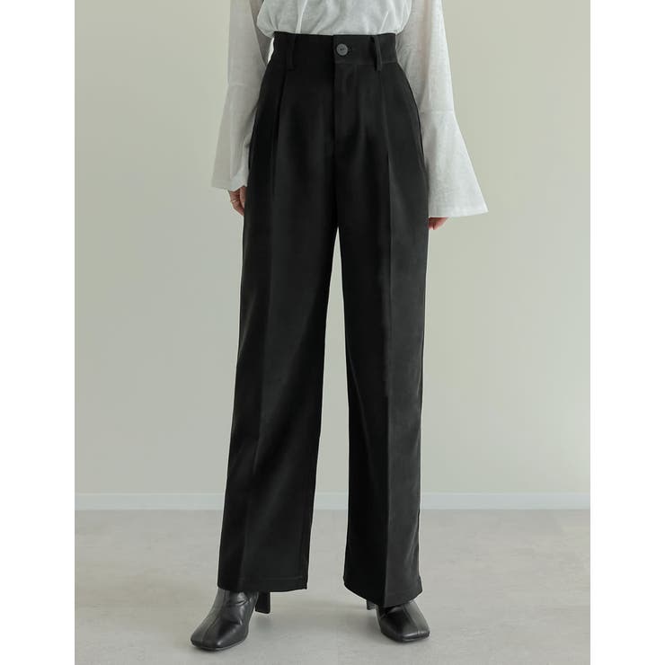 Re:EDIT [2024-25 WINTER COLLECTION][低身長/高身長サイズ有]微起毛ツイルダブルタックワイドパンツ パンツ・ズボン shoplistselect-10357196 SHOPLIST サンプル画像3