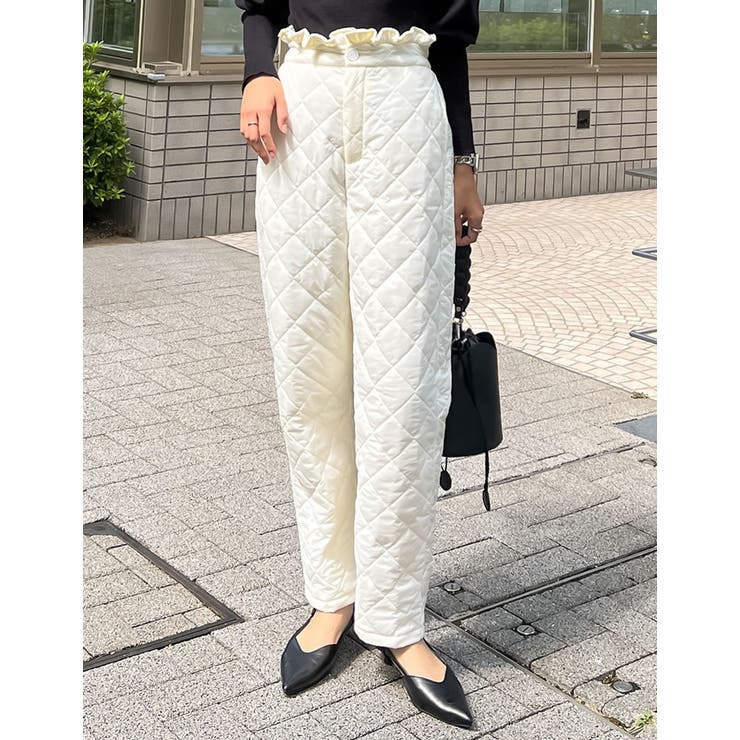 Re:EDIT [低身長/高身長サイズ有]中綿キルティングテーパードパンツ パンツ・ズボン shoplistselect-10357261 SHOPLIST サンプル画像3