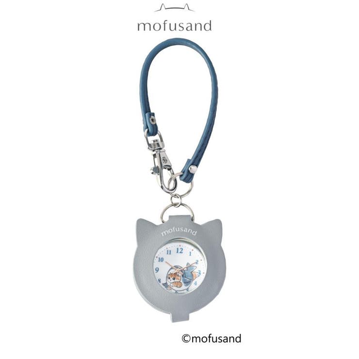 【10％OFFクーポン！11/27(木)1:59まで】cinemacollection モフサンド 懐中時計 ストラップルーペウォッチ BL mofusand フィールドワーク プレゼント バッグチャーム かわいい キャラクター グッズ アクセサリー
