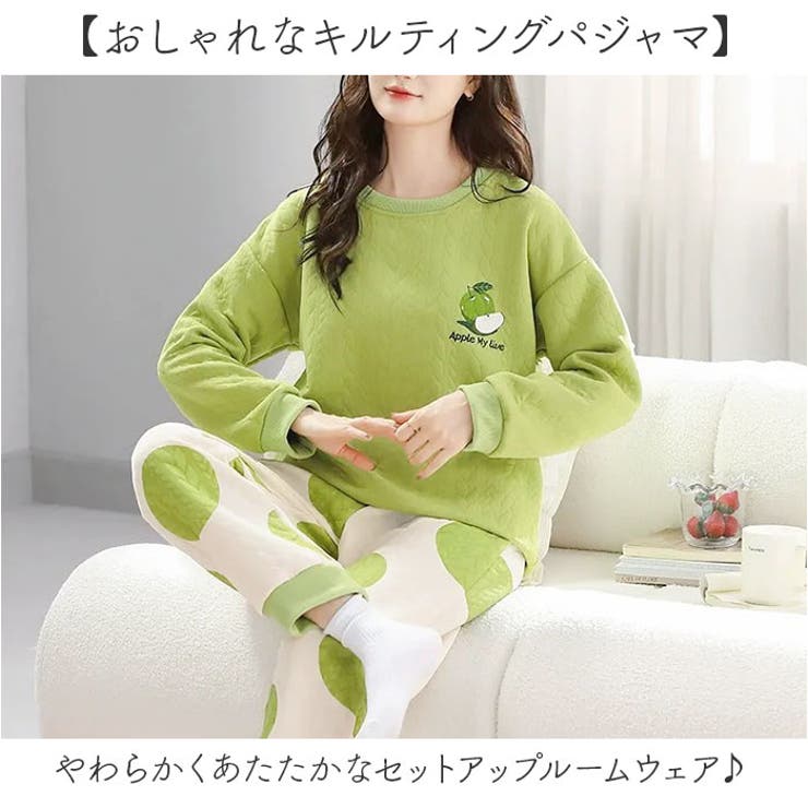 【10％OFFクーポン！4/17(金)9:59まで】BACKYARD FAMILY キルティングパジャマ セットアップ ルームウェア ルームウェア・パジャマ