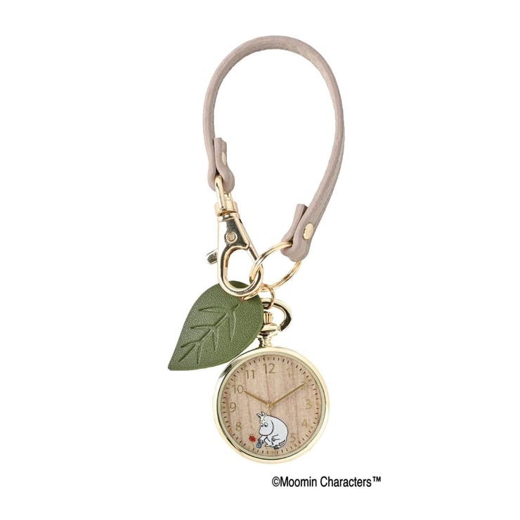 【10％OFFクーポン！2/23(月)1:59まで】cinemacollection ムーミン 時計 ウッドKC Y GY 北欧 フィールドワーク チャーム キーホルダー かわいい キャラクター グッズ アクセサリー