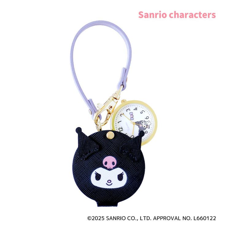 【10％OFFクーポン！11/27(木)1:59まで】cinemacollection クロミ 懐中時計 フェイスダイカットウォッチS PU サンリオ フィールドワーク プレゼント 女性 レディースウォッチ かわいい キャラクター グッズ アクセサリー