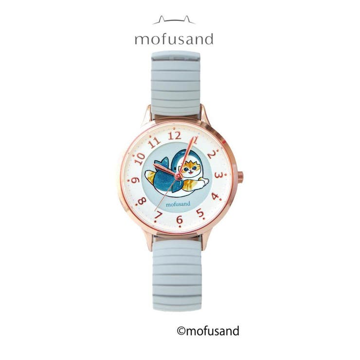 【10％OFFクーポン！11/27(木)1:59まで】cinemacollection モフサンド 腕時計 ジャバラウォッチG BL ブルー サメにゃん mofusand フィールドワーク 女性 レディースウォッチ キャラクター グッズ アクセサリー