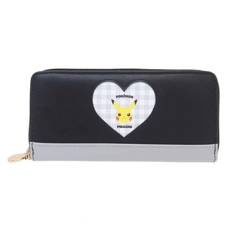 cinemacollection ポケットモンスター 長財布 ラウンド束入れ ピカチュウ BK ポケモン サンアート プレゼント キャラクター グッズ 財布