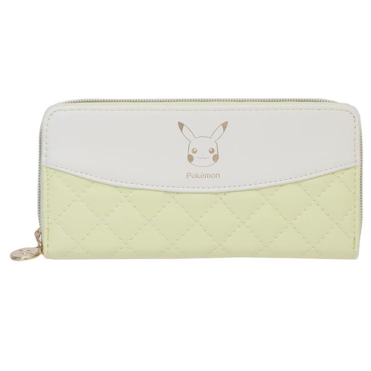 cinemacollection ポケットモンスター レディース長財布 ラウンド束入れ ラウンドファスナーロングウォレット キルトシリーズ イエロー ポケモン サンアート プレゼント ギフト キャラクタ