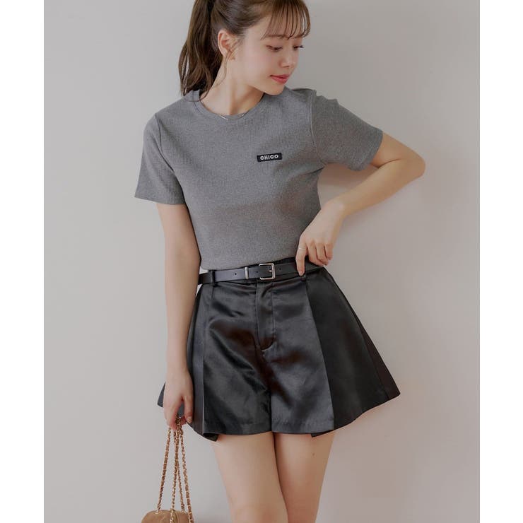 PAL GROUP OUTLET 【Chico】ベルト付ボリュームサテンSPT パンツ・ズボンのサムネイル