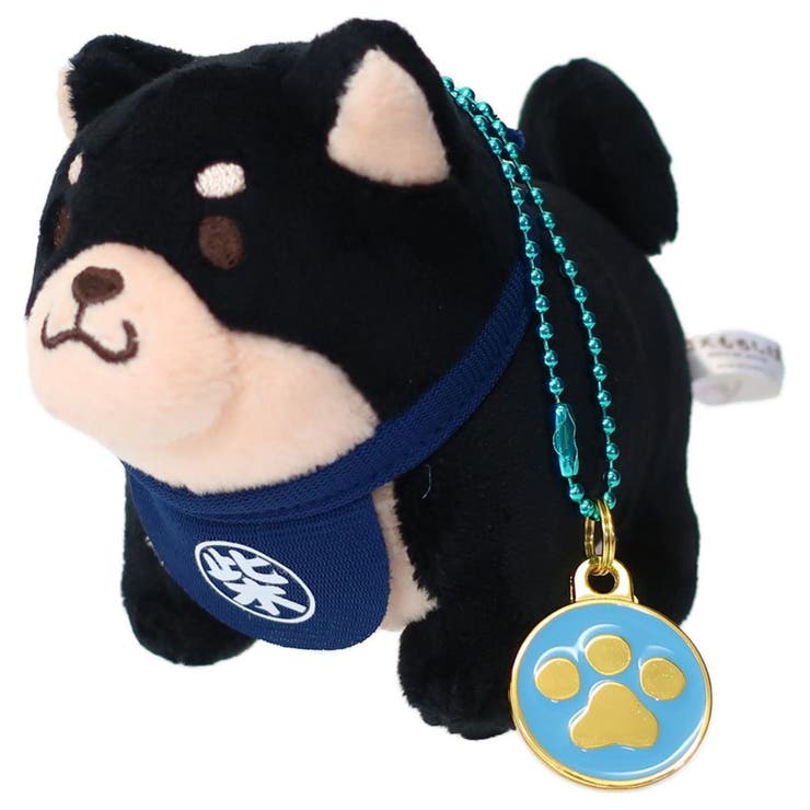 cinemacollection 忠犬もちしば マスコット チャーム付き ぬいぐるみBC ボールチェーン ごま エスケイ..