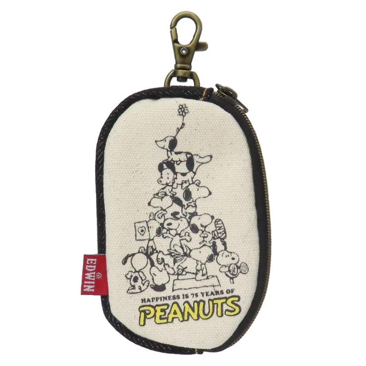 cinemacollection スヌーピー キーケース スマートキーケース 75th EDWIN ピーナッツ ナカジマ キーポーチ 車 カー用品 鍵入れ キャラクター グッズ 小物