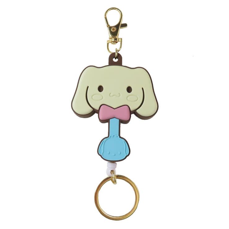 【10％OFFクーポン！11/27(木)1:59まで】cinemacollection シナモロール キーリング ラバーキーリール サンリオキャラクターズチョコレート サンリオ バンダイ 鍵ホルダー キャラクター グッズ 小物