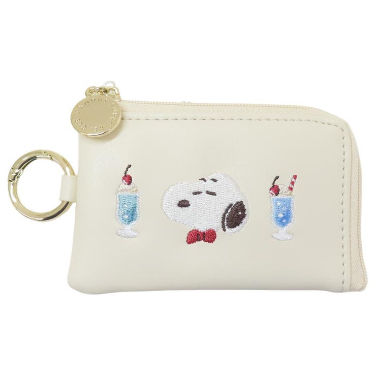 cinemacollection スヌーピー キーケース スマートキーケース スウィーツスウィーツ WH ピーナッツ マリモクラフト キーポーチ 鍵入れ 鍵ケース カー用品 キャラクター グッズ 小物