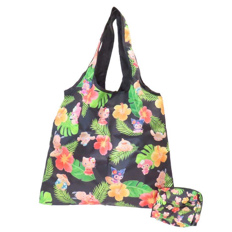 【10％OFFクーポン！本日実施中】cinemacollection サンリオキャラクターズ ショッピングバッグ サテンエコバッグ ヤシ 6317 サンリオ ヤスダ通商 お買い物かばん 収納ポーチ付き キャラクター グッズ バッグ・鞄