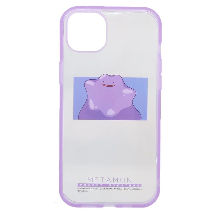 cinemacollection ポケットモンスター iPhone14Plusケース アイフォン14プラス プロテクトカバー llllfit Clear メタモン ポケモン グルマンディーズ プロテクトジャケット スマホカバー キャラクター グッズ 小物