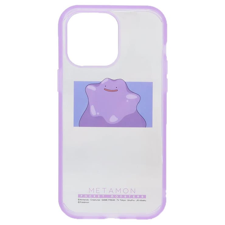 cinemacollection ポケットモンスター iPhone14Pro Max 13Pro Max 12Pro Maxケース アイフォンプロマックス プロテクトカバー llllfit Clear メタモン ポケモン グルマンディーズ プロテクトジャ
